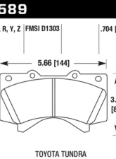 Hawk Performance LTS Front                                     - HB589Y.704 - Image 2