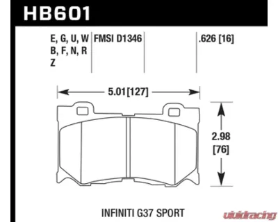 Hawk Performance DTC-70 Front - HB601U.626