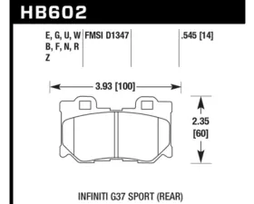 Hawk Performance DTC-30 Rear