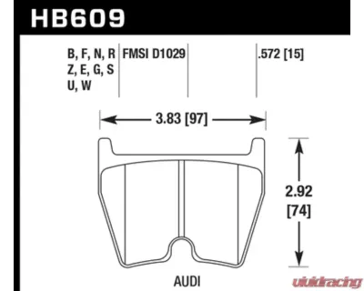 Hawk Performance DTC-70 Front - HB609U.572