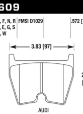 Hawk Performance PC Front                                     - HB609Z.572 - Image 2