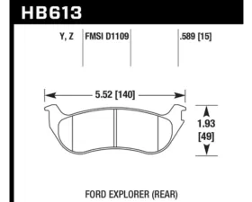Hawk Performance LTS Rear