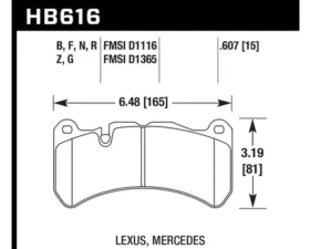 Hawk Performance DTC-60 Front