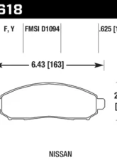 Hawk Performance LTS Front                                     - HB618Y.625 - Image 2