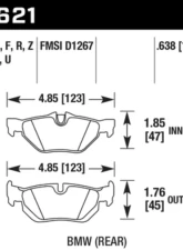 Hawk Performance HT-10 BMW Rear                                     - HB621S.638 - Image 2