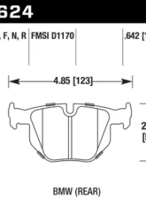 Hawk Performance HPS 5.0 BMW Rear                                     - HB624B.642 - Image 2