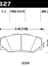 Hawk Performance HPS 5.0 Front                                     - HB627B.690 - Image 2