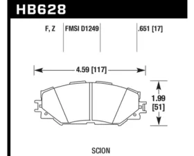 Hawk Performance HPS Scion Front 2005-2006