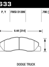 Hawk Performance LTS Front                                     - HB633Y.790 - Image 2