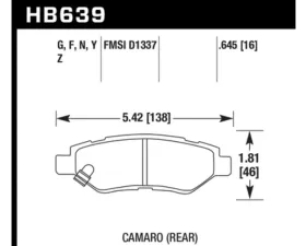 Hawk Performance DTC-60 Rear