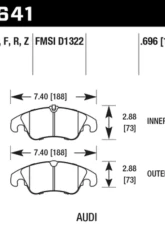 Hawk Performance PC Audi Front                                     - HB641Z.696 - Image 2