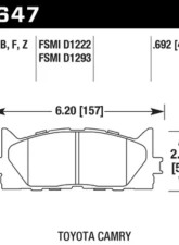 Hawk Performance PC Front                                     - HB647Z.692 - Image 2