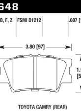 Hawk Performance HPS 5.0 Rear                                     - HB648B.607 - Image 2