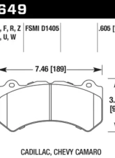 Hawk Performance HPS 5.0 Front                                     - HB649B.605 - Image 2