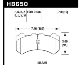 Hawk Performance DTC-60 Nissan GTR Front