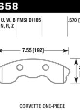 Hawk Performance DTC-60 Chevrolet Front                                     - HB658G.570 - Image 2