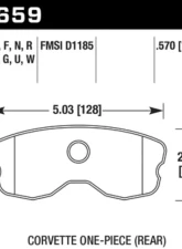 Hawk Performance DTC-30 Chevrolet Rear                                     - HB659W.570 - Image 2