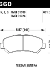 Hawk Performance DTC-30 Front                                     - HB660W.661 - Image 2