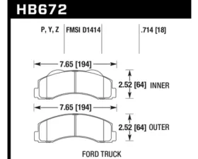 Hawk Performance LTS Front