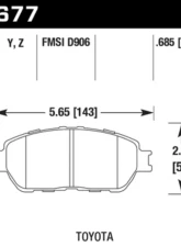 Hawk Performance PC Front                                     - HB677Z.685 - Image 2