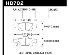 Hawk Performance LTS Rear