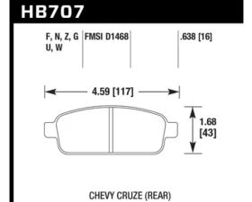 Hawk Performance DTC-60 Rear