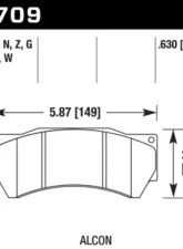 Hawk Performance HPS                                     - HB709F.630 - Image 2