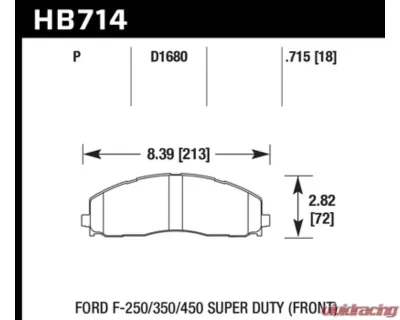 Hawk Performance LTS Ford Front - HB714Y.715