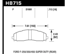 Hawk Performance LTS Ford Rear