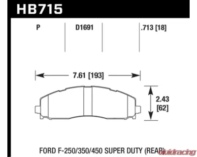 Hawk Performance LTS Ford Rear - HB715Y.713