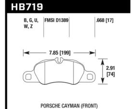 Hawk Performance DTC-70 Porsche Front