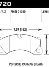 Hawk Performance LTS Front                                     - HB720Y.575 - Image 2