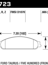 Hawk Performance PC Front                                     - HB723Z.665 - Image 2