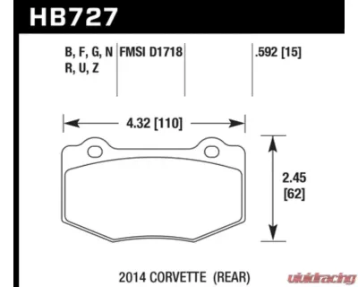 Hawk Performance HPS Chevrolet Rear - HB727F.592