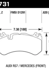 Hawk Performance PC Front                                     - HB731Z.620 - Image 2