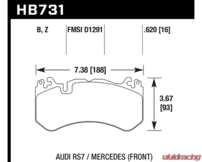 Hawk Performance PC Front - HB731Z.620