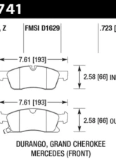 Hawk Performance HPS 5.0 Front                                     - HB741B.723 - Image 2