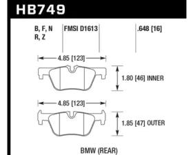 Hawk Performance HP Plus BMW Rear