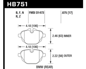 Hawk Performance HP Plus BMW Rear