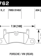 Hawk Performance PC Rear                                     - HB762Z.634 - Image 2