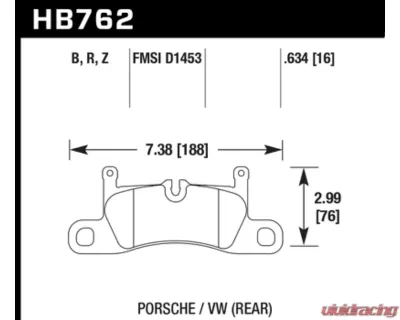 Hawk Performance PC Rear - HB762Z.634