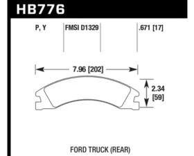 Hawk Performance LTS Ford Rear