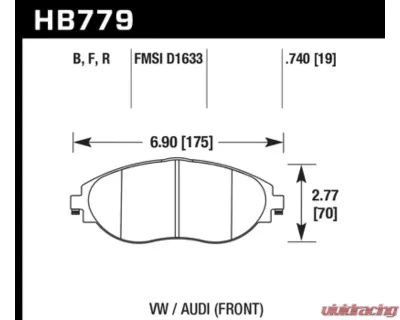 Hawk Performance HP Plus Front - HB779N.740