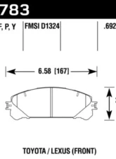 Hawk Performance PC Front                                     - HB783Z.692 - Image 2