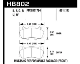 Hawk Performance DTC-70 Ford Front