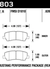 Hawk Performance HPS Ford Rear                                     - HB803F.639 - Image 2