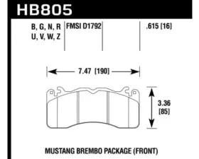 Hawk Performance HP Plus Ford Front