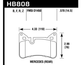 Hawk Performance PC Mercedes-Benz Rear