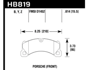 Hawk Performance LTS Porsche 958 Cayenne Front 2011-2013