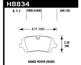 Hawk Performance LTS Land Rover Rear